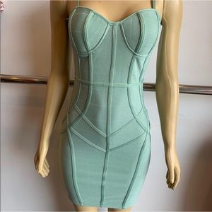 ‼️CLOSET CLEAN UP‼️ Mint Green bandage dress. Great condition. Size small.